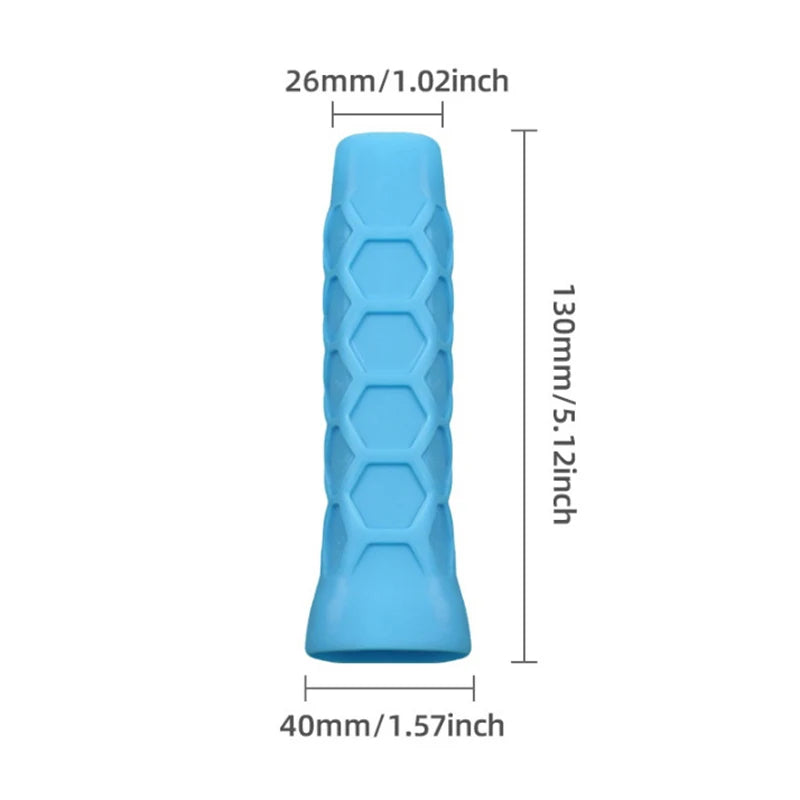 1pc Shock-absorbing Sleeve And Anti-slip Silicone Grip Reusable Silicone Racket Grip Sleeve For Tennis Rackets