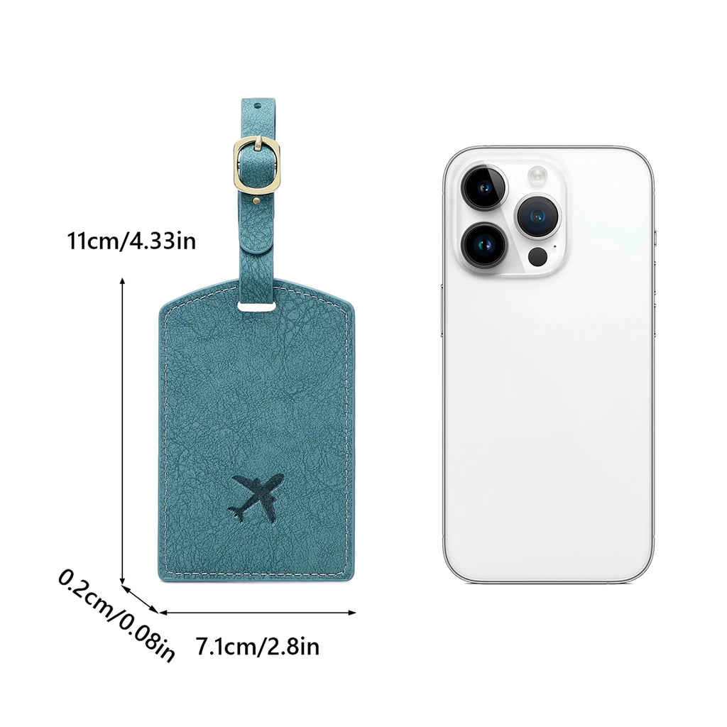 Fashionable New PU Luggage Tag, Boarding Pass for Overseas Travel, Luggage Tag, Anti-Loss Name Card, Luggage Tag