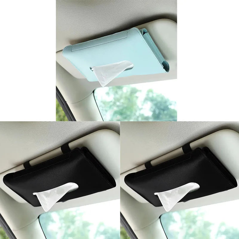 1-4Pcs Car Tissue Box Holder Armrest Paper Towel Storage Bag Organizer For JAC Kia Jeep Lexus Infiniti Isuzu Interior