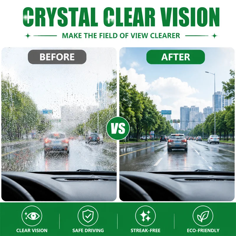Ifubo Glass Cleaner 60ML Car Windshield Washer Fluid Concentrate Streak Free Auto Window Cleaning Solution For Clear Vision