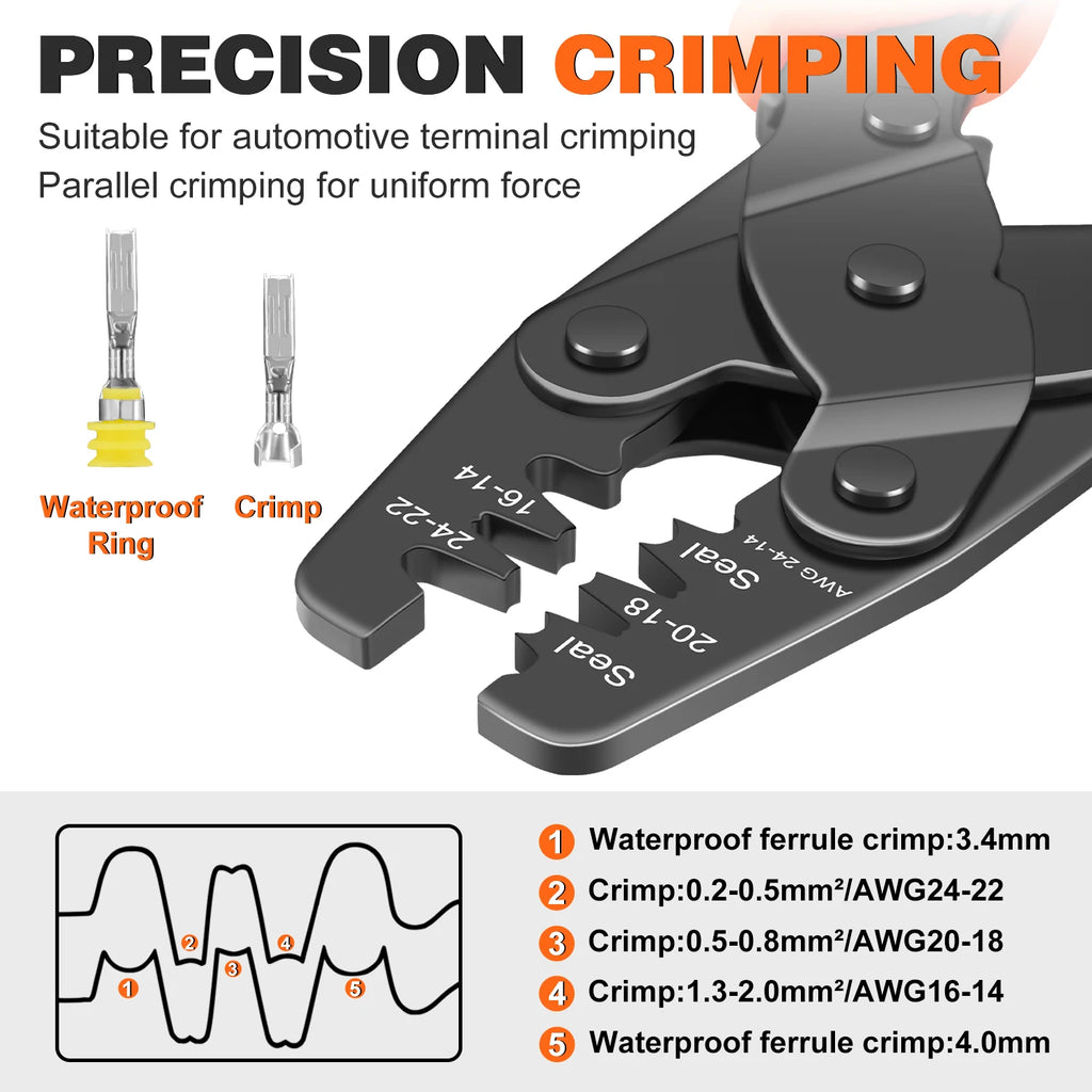 Sj-1941c Weather Pack Crimper Tools For Delphi Aptiv Packard Weather Pack Terminals Metri-pack Connectors For Sealed Terminals