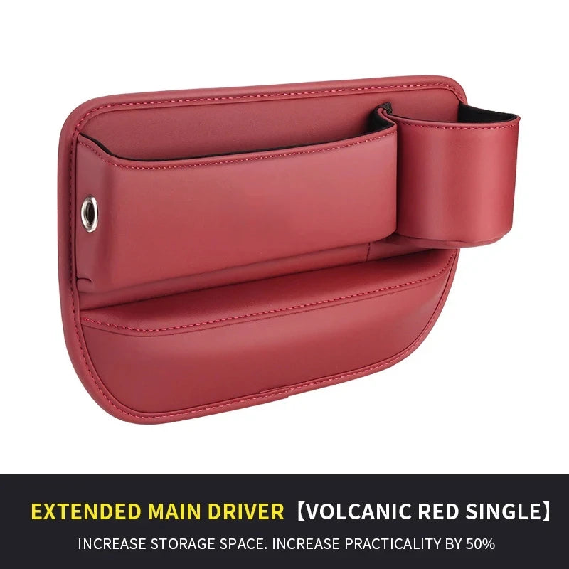 Car Seat Gap Storage Box Multifunction Car Interior Crevice Organizer Auto Seat Central Control Storage Bag With Cup Holder