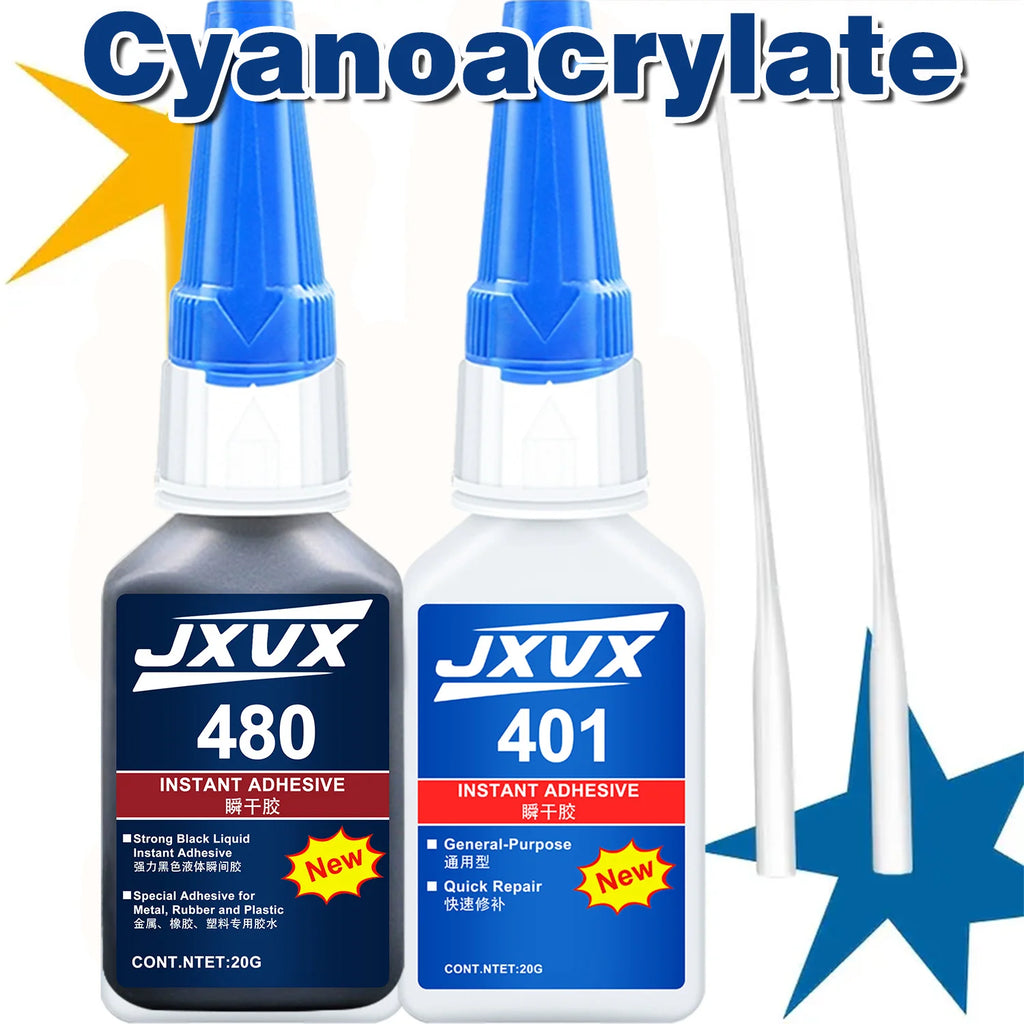 406/480 Medium Super Glue Pro Kit (0.7oz) – Strong, Fast, All-Purpose CA Glue (Cyanoacrylate Adhesive) – with Anti-Clog Cap, Precision Tips & Extra Nozzles for WHandmade, Quick Fixes & Hobby Models.