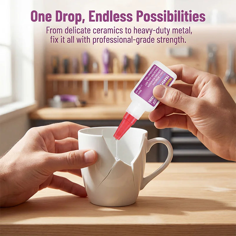 50g Oil-Based Multi-Purpose Welding Adhesive, Quick-Drying Waterproof Glue for DIY and Home Repairs