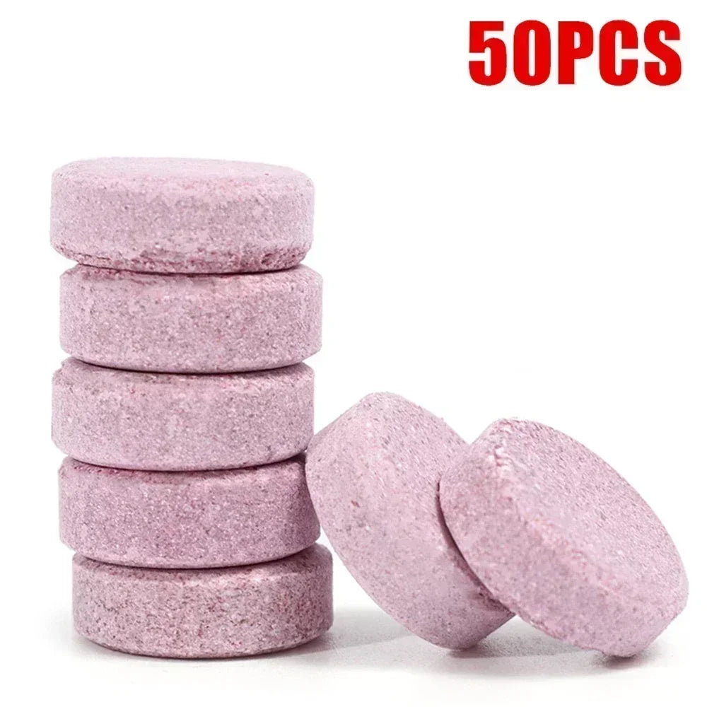 10-100pcs Car Windscreen Effervescent Tablet Solid Cleaner Auto Windshield Wiper Cleaning Tablets Glass Clean Car Washing Tool