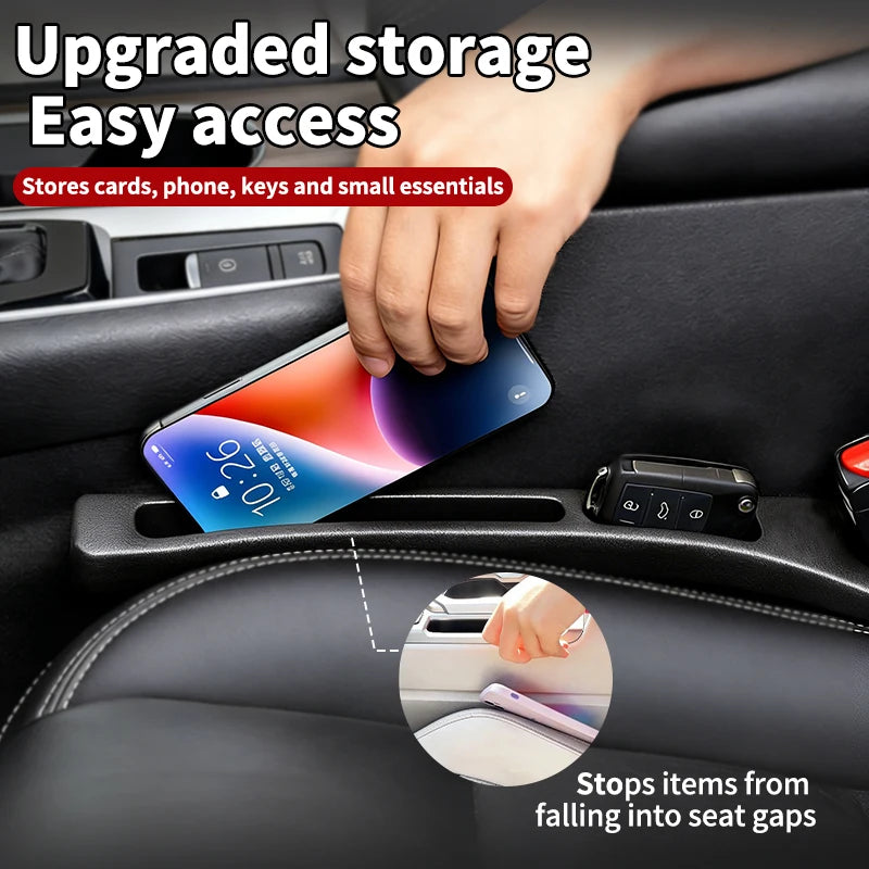 Fit for Toyota Crown Signia，Car Seat Gap Filler Strip, Phone & Card Holder for Daily Storage, No Paste Required