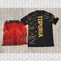 Summer Top Boxer MMA Octagonal Cage İlia Topuria T-shirt Shorts Set Men's Sports Training Running Set Speed drying Fighting Set