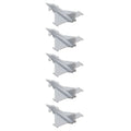 5PCS 1/700 400 350 Scale EF-2000 Typhoon Resin Fighter Aeroplane Toys Fighting Aircraft Mould for DIY Battle Airplane Model