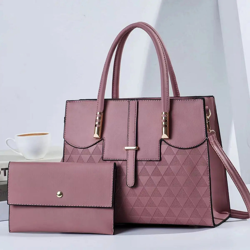New Women's bag handbags for women femme Shoulder bag Women's Lychee pattern PU Portable bucket bag ladies messenger bag