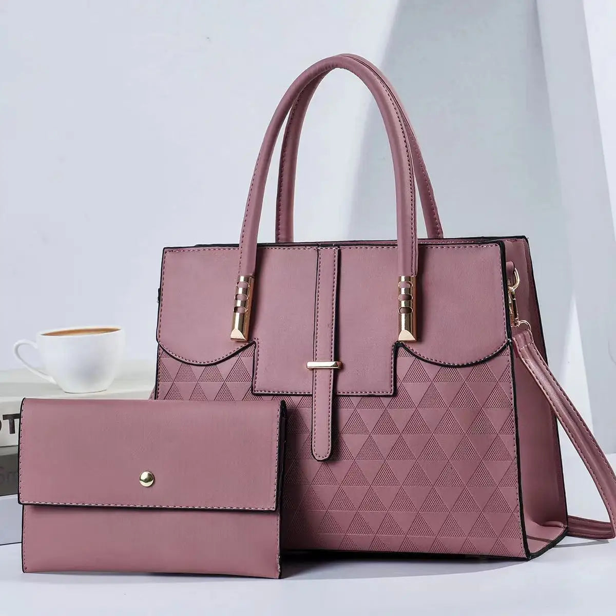 New Women's bag handbags for women femme Shoulder bag Women's Lychee pattern PU Portable bucket bag ladies messenger bag