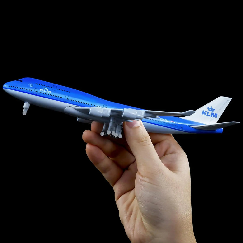 20cm Klm Royal Dutch 747 B747 Scale Airplanes Metal Model Plane Diecast 1/300 Airplane Models Collect Gifts