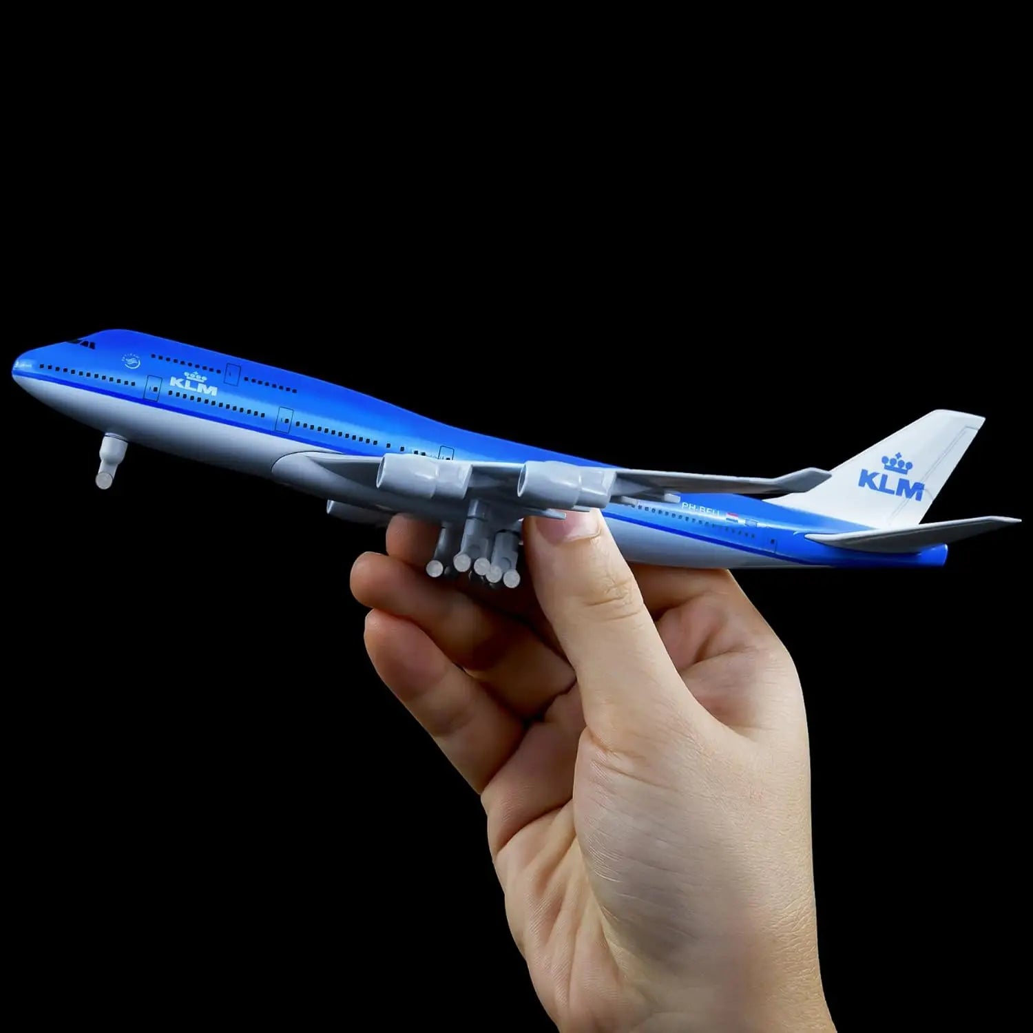 20cm Klm Royal Dutch 747 B747 Scale Airplanes Metal Model Plane Diecast 1/300 Airplane Models Collect Gifts
