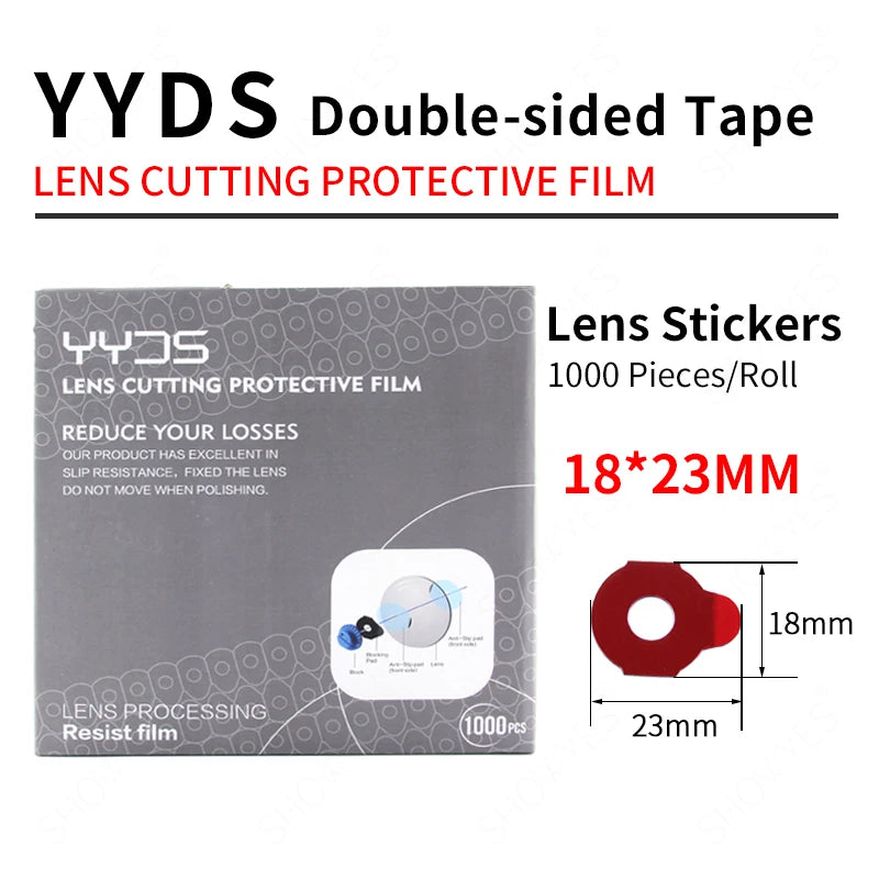 High Quality Double-sided Sticker Pastilles For Lens Adhesives Tape Red Protecting Glasses Processing Blocking Pads Optical