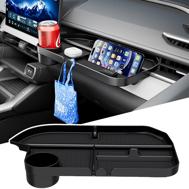 For Toyota RAV4 XA60 2026 2027 Car Passenger Side Dashboard Storage Box Water Cup Holder Phone Holder Expanded Organizer Tray