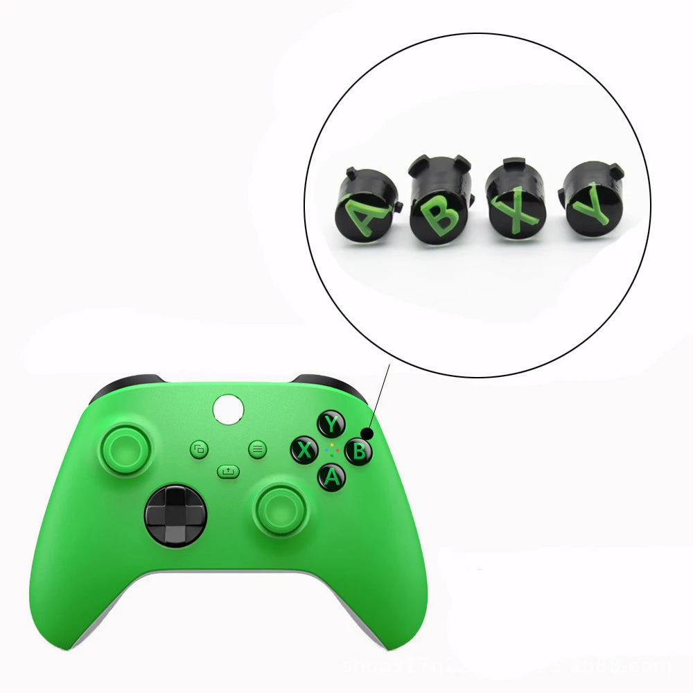 FOR Xbox One Slim/Elite/Xbox Series X/S Wireless Controller Replacement ABXY Start Back Sync Button Kit View Menu Share Button