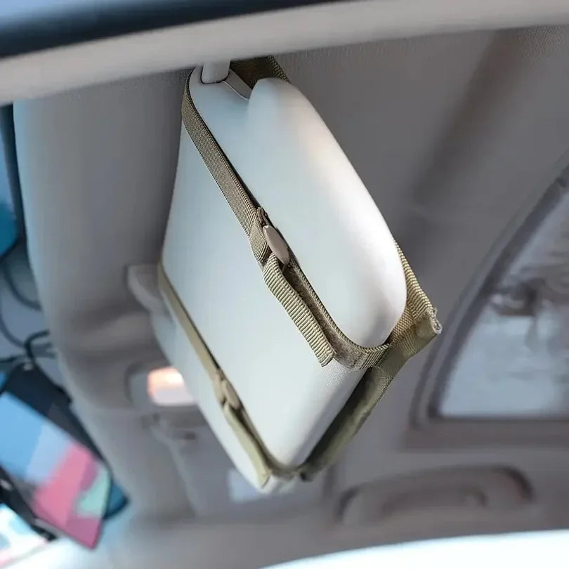Car Visor Organizer Tactical Storage Bag Sun Shade Pouch Multifunctional ToolBag for Trucks Pickup SUVs Driving Accessories