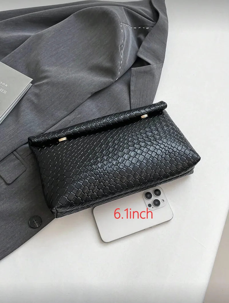 Fashionable Solid-Color Handbag, Large-Capacity Flap Magnetic Clasp Small Square Bag, Crocodile-Patterned Women's Bag, Multifunctional Evening Bag, Suitable for Women's Parties, Travel, Shopping, Animal-Print Women's Bag, Fas