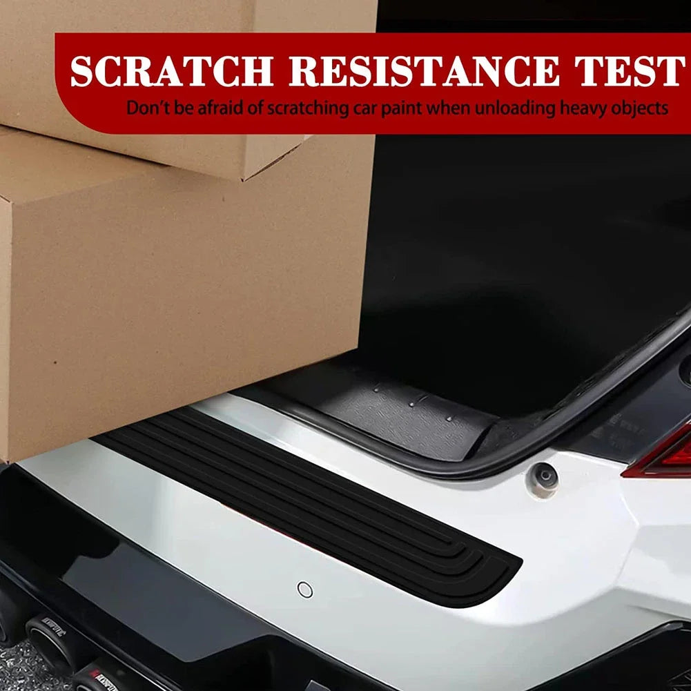 Universal Car Trunk Door Sill Plate Protector Anti-Scratch Rubber Rear Bumper Guard Anti-Collision Protector Strip