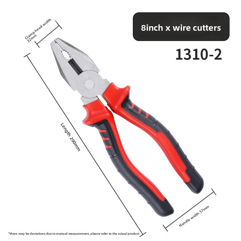 Heavy Duty Electric Wire Pliers Multifunction Tool with Large Opening for Cutting Twisting Gripping Sharp Industrial Metal Work