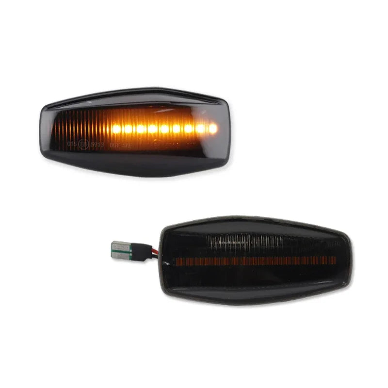 iJDM Blink Amber LED Dynamic Side Marker Turn Signal Lights Assembly for Hyundai Elantra XD Sonata Tucson Tiburon Getz Kia Rio