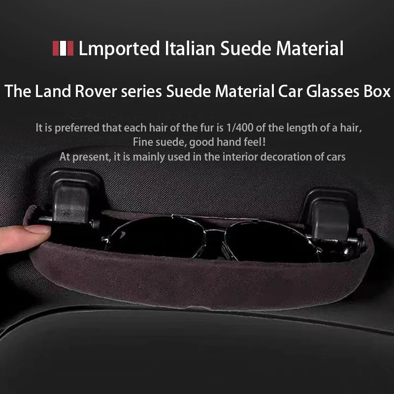 Car Trim For Land Rover Discovery Range Rover Velar Glasses Holder Sunglasses Storage Box Case Replacement Parts Accessories