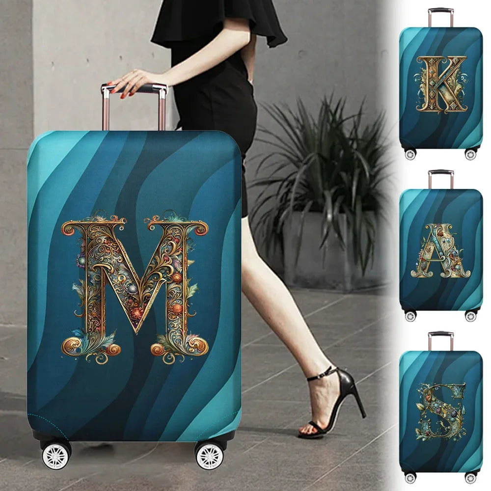 Luggage Cover Stretch Fabric Suitcase Protector Case Graphic Series Pull Rod Baggage Dust Case Covers for18-32 Inch Suitcase