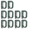 Tactical D Locking Ring Buckle Outdoor MOLLE Carabiner Plastic Clip Snap Type Tactical Vest Bag Connection Point Fastener