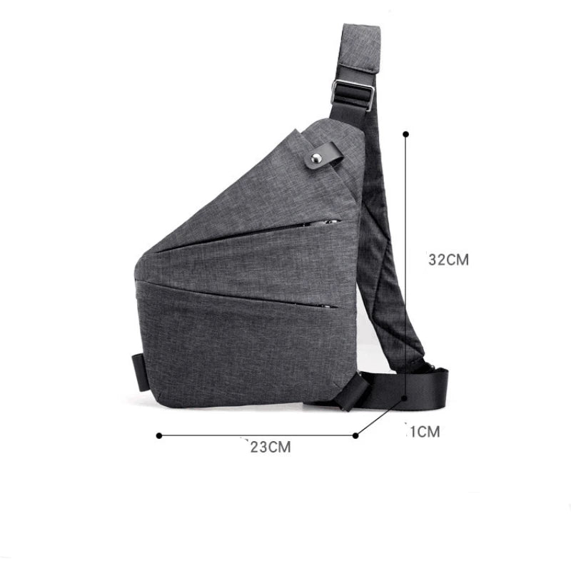 Right Shoulder Bag Chest Bag Men's Lightweight Large Capacity Crossbody Bag Miscellaneous Storage Shoulder Bag Purses Handbag