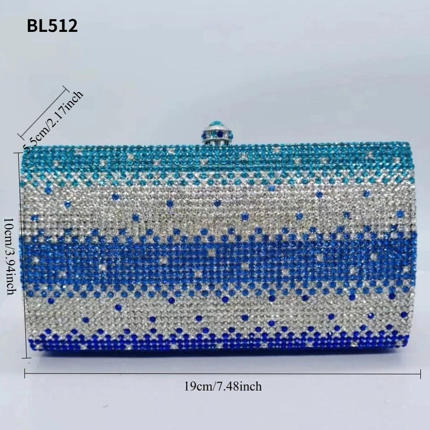 2026 Sparkly Diamond Dinner Bag Hollow Rhinestone Banquet Clutch Bag Women Evening Party Wedding Bridal Purse Rhinestone Handbag
