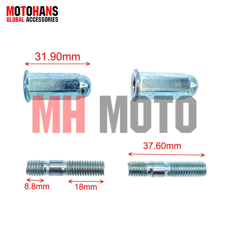 M8x35MM BOLT AND NUT FOR MUFFLER MOUNTING FOR CG125 CG150 CG200 2 BOLT+2 NUT