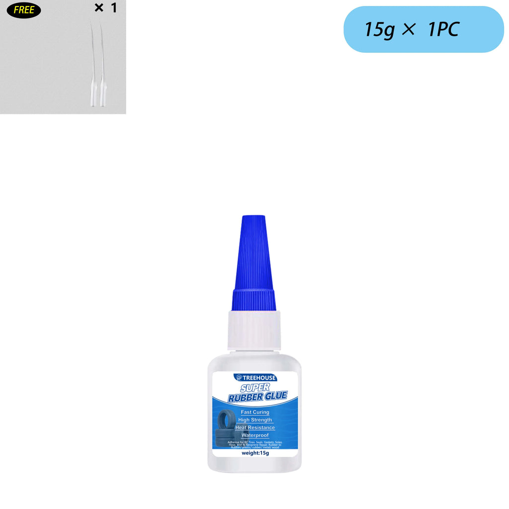 15-35G Super Rubber CA Glue, Fast Curing High Strength Adhesive, Heat & Waterproof Glue for Tire, Hose, Gasket, Rubber & More
