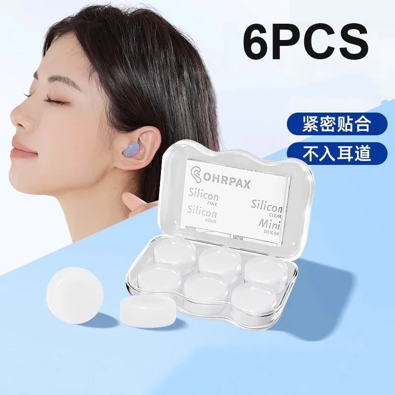 Soft Silicone Earplugs Wax Ear Plugs Reusable Noise Cancelling Gel Ear Plugs Waterproof Earbuds for Sleeping Flying Swimming