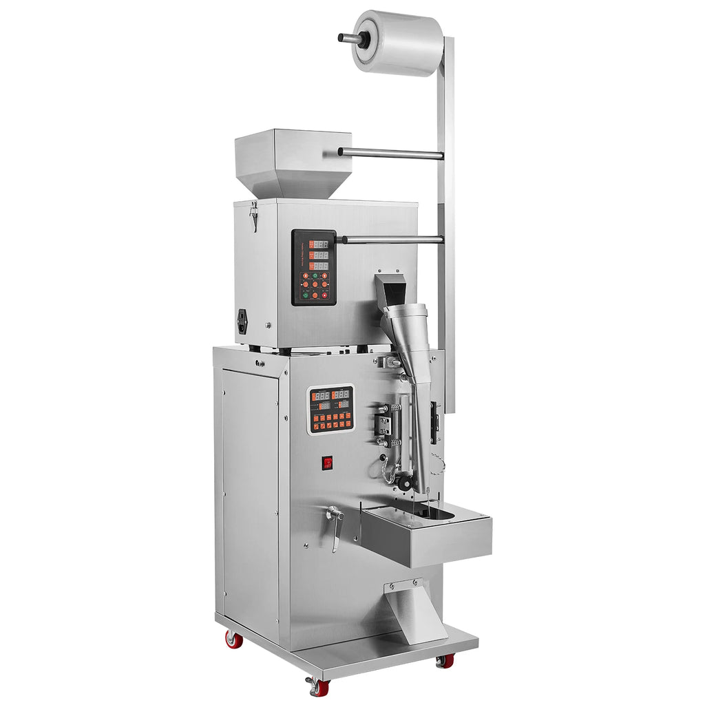 SucceBuy 1-100g Automatic Particle Packaging Machine Pouch Powder Sachet Weighting Filling Packing Machine Tea Seeds Beans Rice