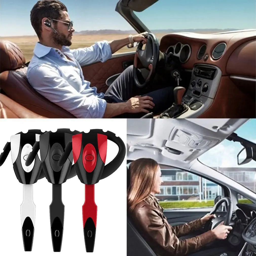 Rechargeable Bluetooth Earphone With Microphone Standby Driving Car High Sensitivity Wireless Headset Handsfree Dropshipping