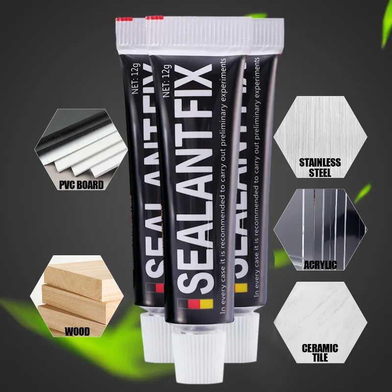 Strong Sealant Glue Fast Drying Polymer Sealant  Adhesive Invisible Nail-Free Metal Glues Home Kitchen Repair Fixed Sealing Glue