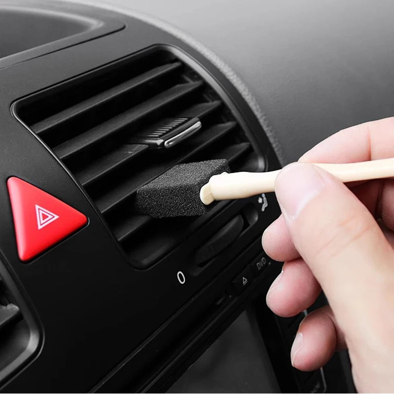 Car Air Conditioner Vent Cleaner Cleaning Brush Detailing Scrub Brushes Outlet Wash Duster Dust Removal Auto Interior Clean Tool