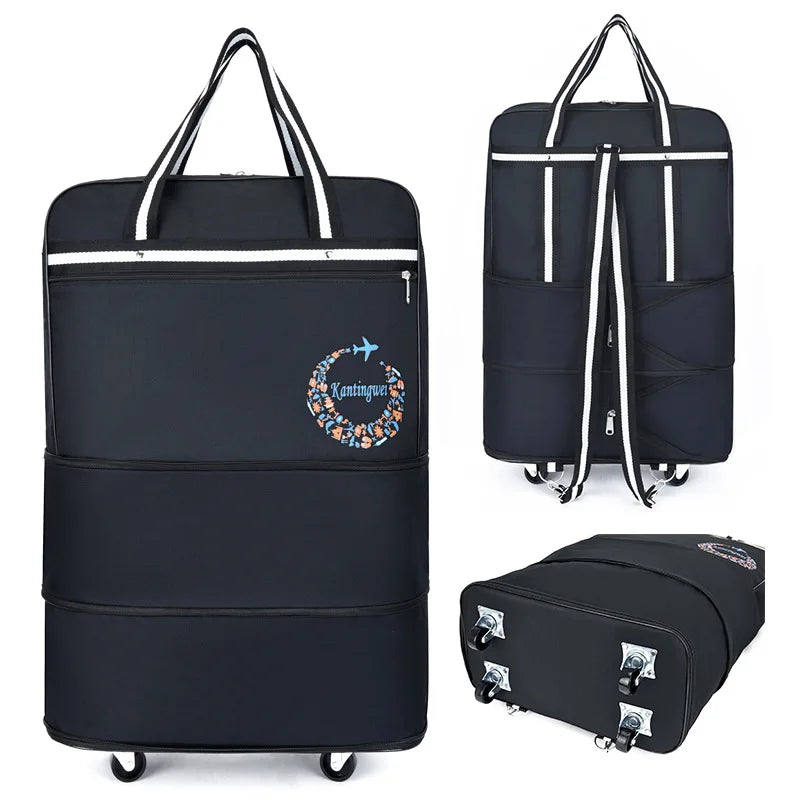 Air Checked Bag Luggage Travel Universal Wheel Foldable  Moving Storage  Oxford Waterproof  Packing Cubes
