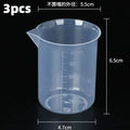 100ml Mixing Cups Plastic Liquid Container Epoxy Resin Scale Beaker Chemical Laboratory Cups Measuring Cup Kitchen Baking Tools