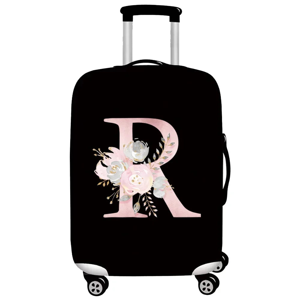 Thick Elastic Luggage Protective Cover Suit for 18-32 Inch Suitcase Covers Trolley Cover Travel Accessorie Pink Flower Series