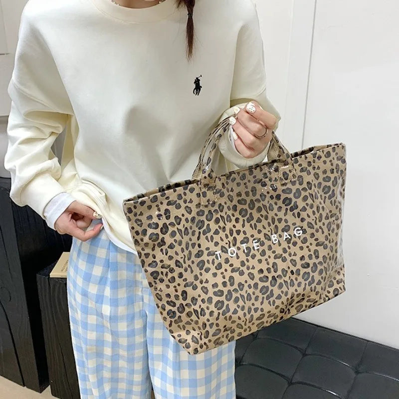 Leopard Print Women's Handbag Summer New Large-capacity Fashionable Tote Bag Fashionable Handbag Bags for Women Designer Bags