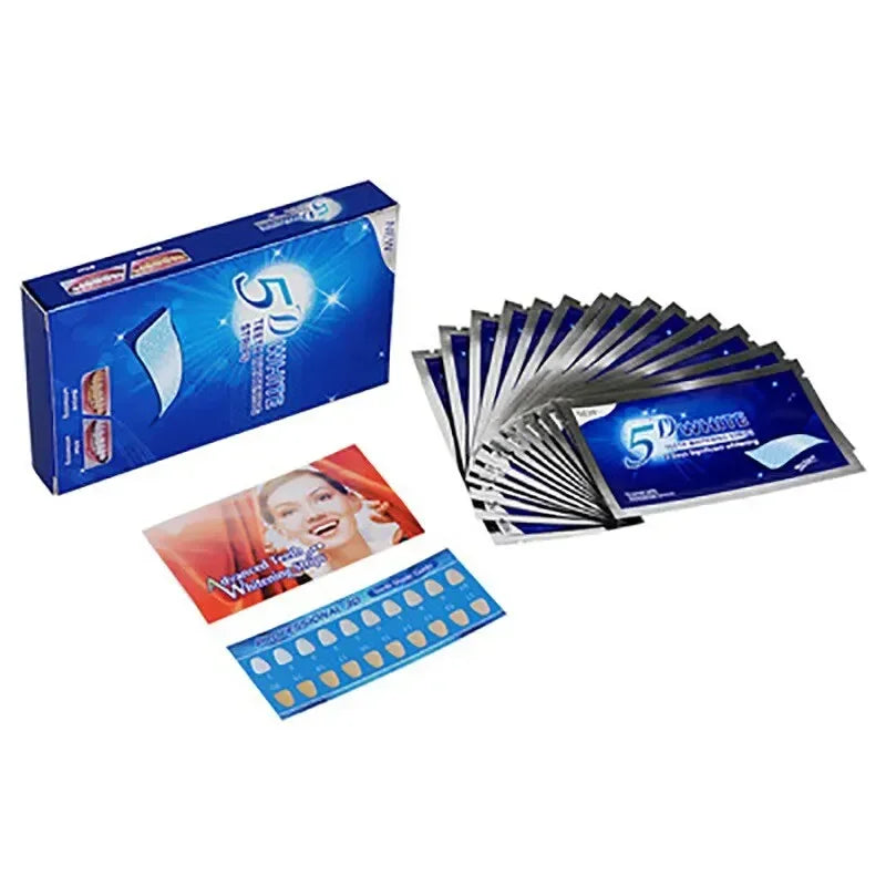 NEW 5D Dental Paste Teeth Bright White Tooth Paste Green Tooth Paste Neutral Tooth Paste 7 Bags And 14 Pieces