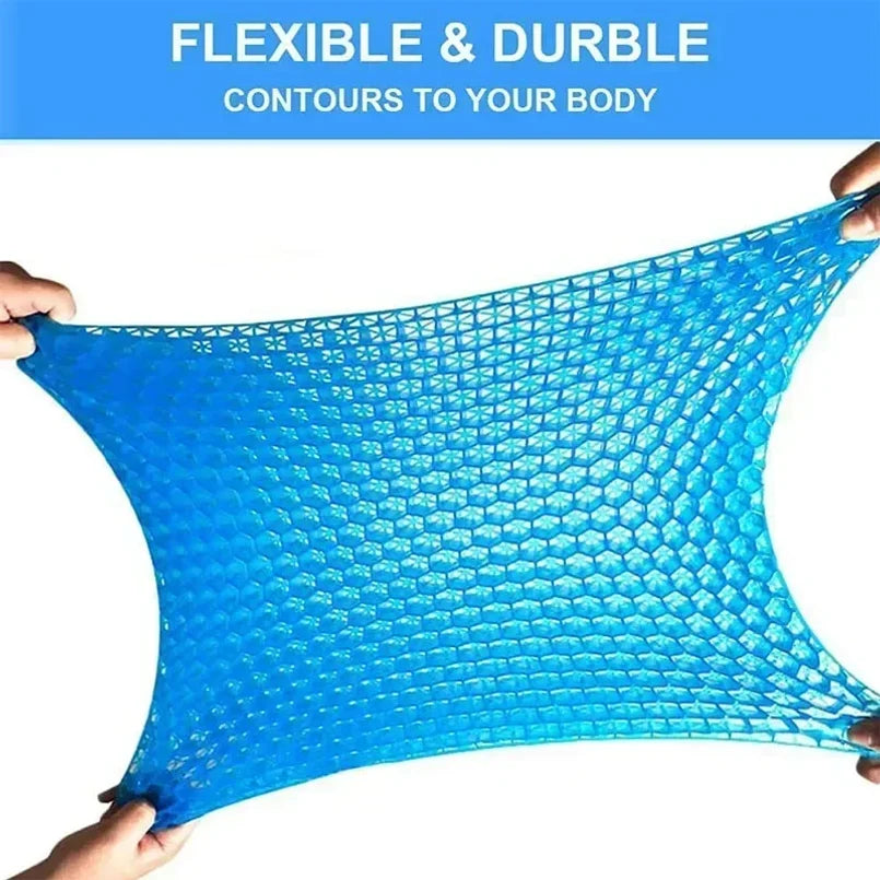 Gel Seat Cushion Double Thick Egg Gel Summer Cushion for Pressure Relief Breathable Chair Pad Car Seat Office Chair Soft Cushion