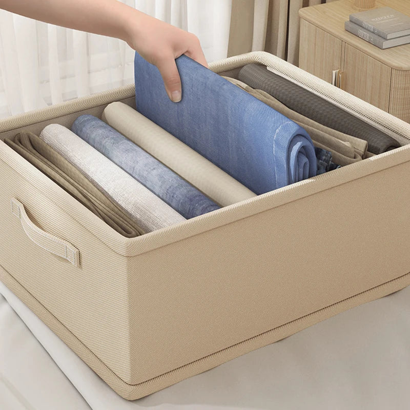 Clothes Organizer Trousers Clothes Jeans Storage Box Underwear Bra Socks Artifact Compartment Box Wardrobe Clothes Organizer