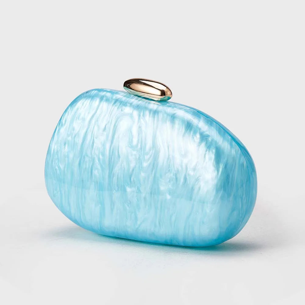 New shoulder oblique span bag, special-shaped shell acrylic bag, fashionable.