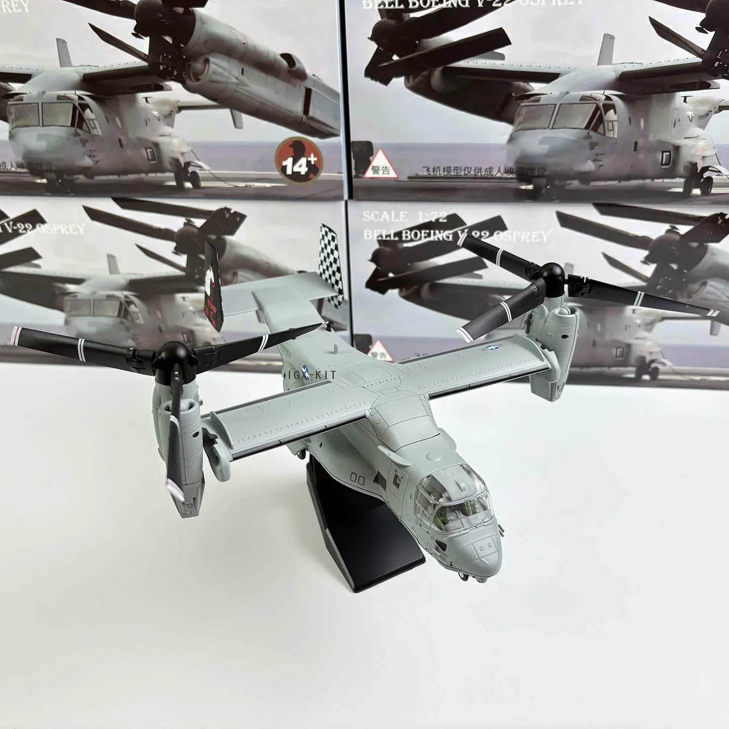 1:72 Scale  US Navy Marine V22 V-22 Osprey Transport Helicopter Amphibious Metal Plane Aircraft Model Ornament