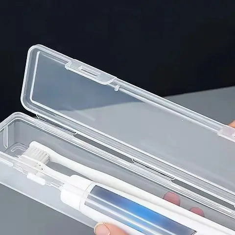 Transparent Portable Toothbrush Box Plastic Travel Toothbrush Case Organizer Practical Accessories Clear Toothbrush Holder