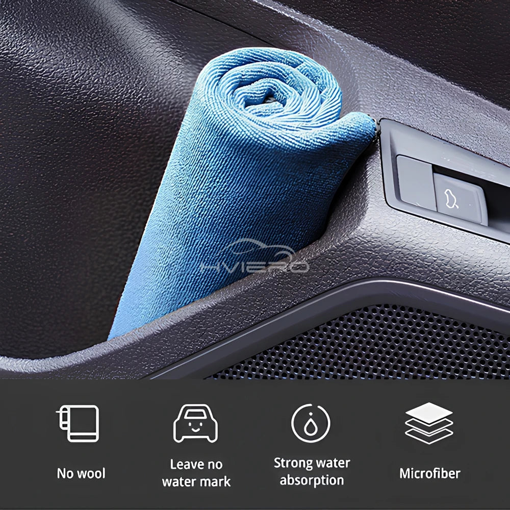 Car Washing Towels Autos Wiping Cloths Specialized Absorbent Automotive Supplies Interior Cleaning Not Shedding Hair Microfiber