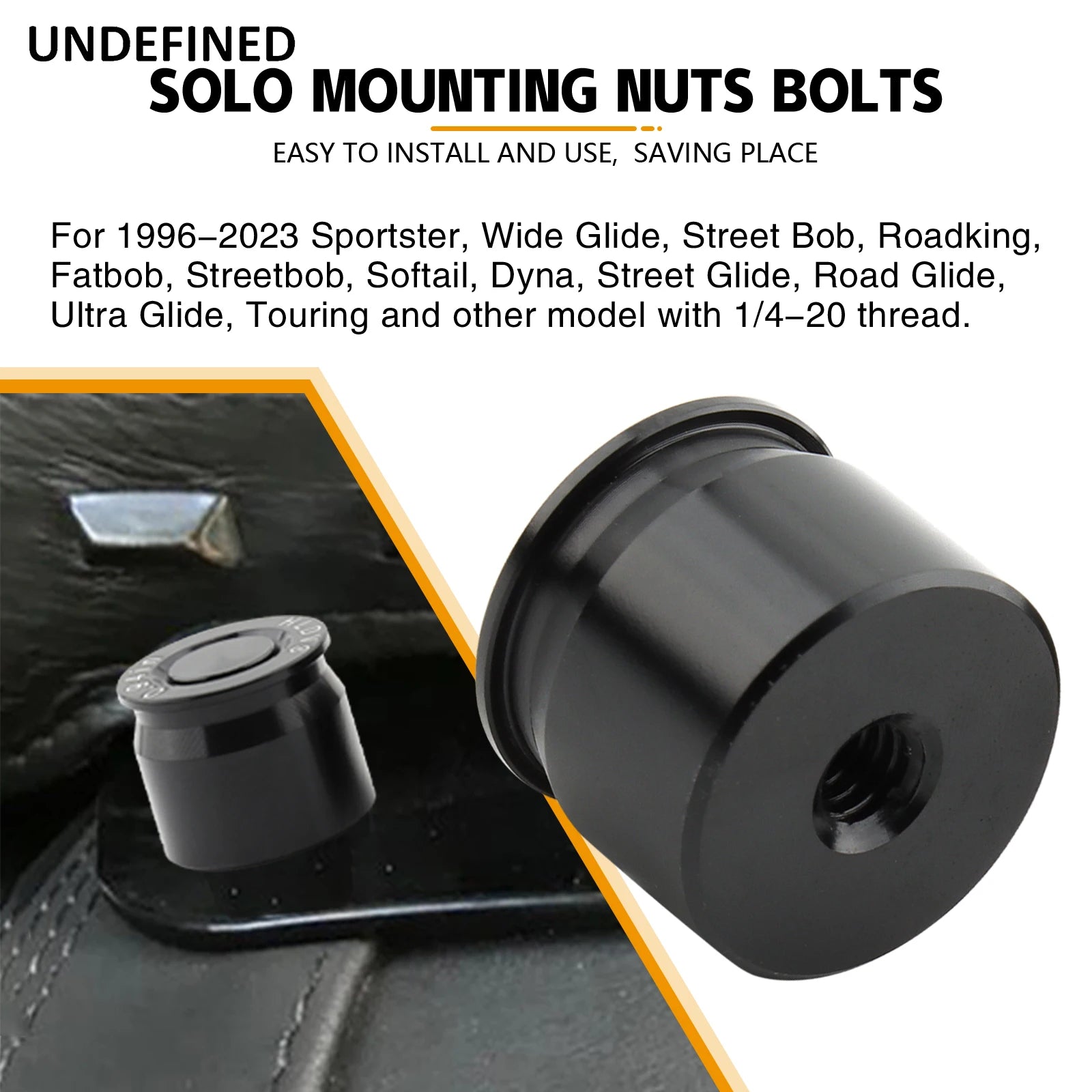 Motorcycle Seat Screw Mounting Nut Bolt 1/4-20 Thread For Harley Touring Road King Sportster 883 Dyna Wide Glide Softail Fat Bob