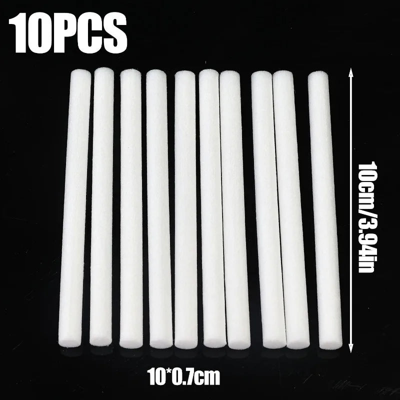 200/10Pcs Cotton Sponge Stick for Humidifier Filter Replacement Travel Mini Humidifier Filters Sticks Aroma Diffuser Keeps Clean