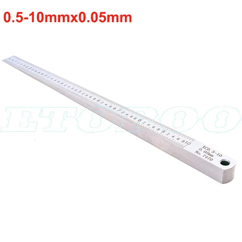 Wedge Feeler Gauge 1-15mm 0.5-10mm 0.4-6mm Crack Flatness Layout Insert Welding Taper Measure Tool for Precision Measurement